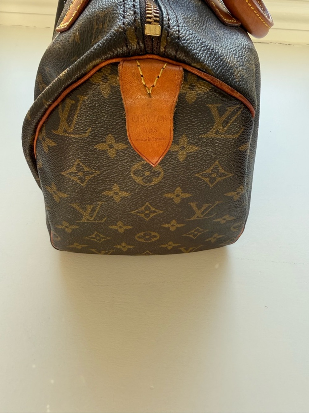 Louis Vuitton Speedy 30 Monogram Canvas Handbag - Brown/Tan - Picture 3 of 9